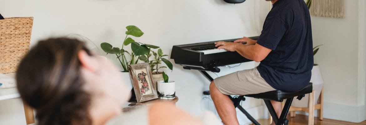 Man playing the piano