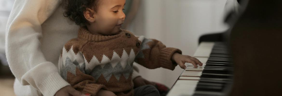 A child playing the piano