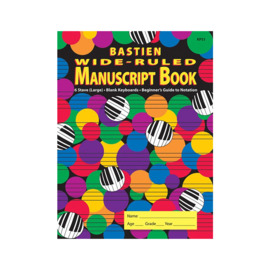 KP51 - Bastien Wide-Ruled Manuscript Book