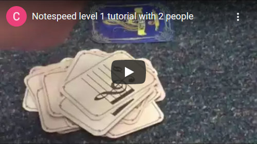 Notespeed Level 1 uses Middle C position