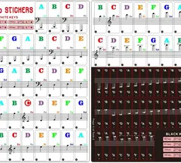 Piano Keyboard Stickers & Key Labels for 88/61/54/49 Keys thumbnail 5