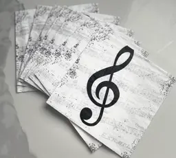 I Love Music Beverage Napkins thumbnail 1