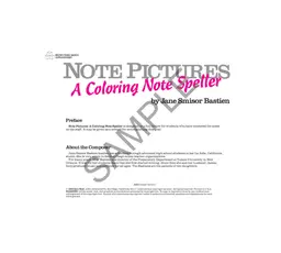 WP250 - Note Pictures - A Coloring Note Speller - Level 1 - Bastien thumbnail 2