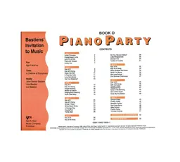 WP273 - Piano Party - Book D - Bastiens Invitation to Music - Primer thumbnail 2
