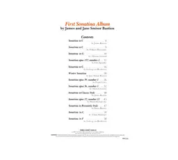 WP124 - First Sonatina Album - Level 4,5 - Bastien thumbnail 2