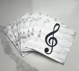 I Love Music Beverage Napkins thumbnail 2