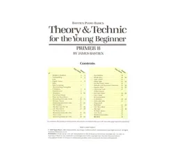 Theory & Technic For The Young Beginner - Primer B thumbnail 2