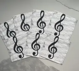 I Love Music Beverage Napkins thumbnail 7