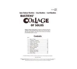 WP404 - Bastiens' Collage Of Solos - Book 4 - Level 3 thumbnail 2