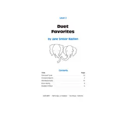 WP61 - Duet Favorites - Level 2 - Bastien thumbnail 2