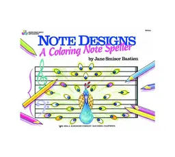 WP251 - Note Designs - A Coloring Note Speller - Level 1 - Bastien thumbnail 1