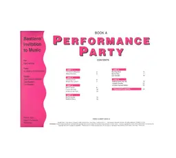WP278 - Performance Party - Book A - Bastiens Invitation to Music - Primer thumbnail 2
