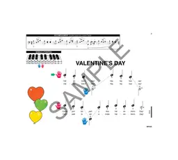 WP425 - Pre-Reading: Valentine's Party - Book B - Bastiens Invitation to Music - Holiday Music - Level 1 thumbnail 3