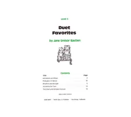 WP62 - Duet Favorites - Level 3 - Bastien thumbnail 2