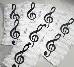 I Love Music Beverage Napkins thumbnail 3