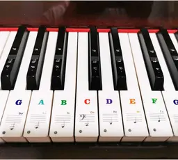 Piano Keyboard Stickers & Key Labels for 88/61/54/49 Keys thumbnail 6