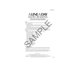 A Line A Day Sight Reading - Level 2 thumbnail 3