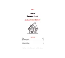 WP63 - Duet Favorites - Level 4 - Bastien thumbnail 2