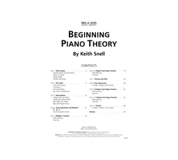 GP659 - Beginning Piano Theory - Level 1 - Keith Snell thumbnail 2