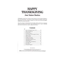 WP406 - Happy Thanksgiving - Intermediate - Bastien thumbnail 2