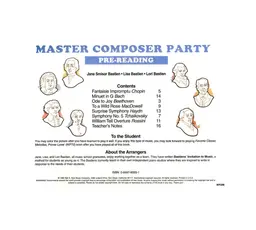 WP288 - Master Composer Party - Book B - Bastiens Invitation to Music - Primer thumbnail 2