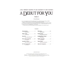 WP266 - A Debut for You - Book 2 - Level 1, 2 - Bastien thumbnail 2