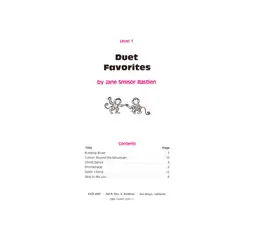 WP60 - Duet Favorites - Level 1 - Bastien thumbnail 2